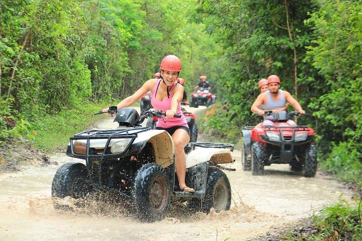 Riviera Maya Jungle Quad, Horseback & Zipline Adventure with Cenote Swim