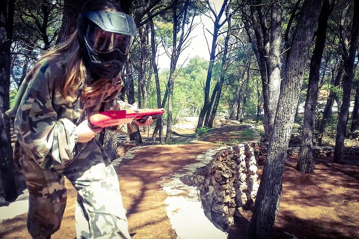 Private Splatmaster Paintball at Adventure Park Hvar Jelsa — 1-Hour Family Game