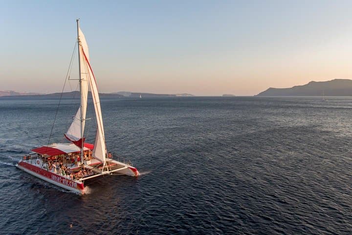 Santorini Catamaran Cruise with BBQ, Hot Springs & Snorkeling photo 3