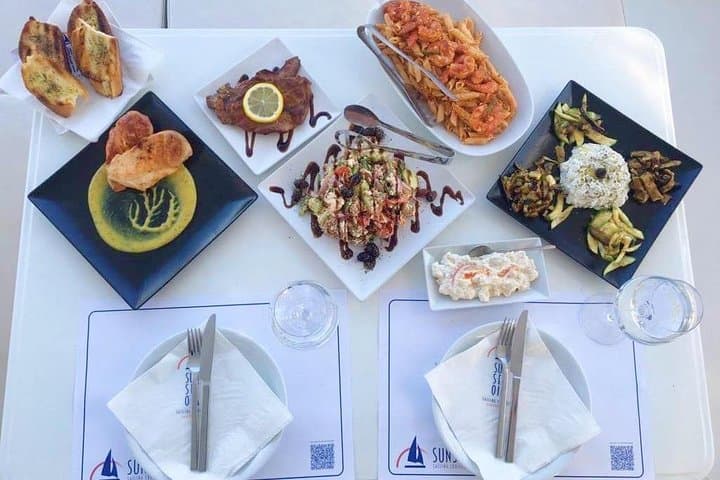 Santorini Luxury Catamaran Sunset Cruise with BBQ, Drinks & Hot Springs Swim photo 4