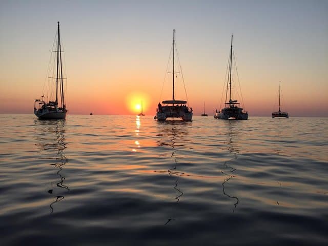 Santorini Luxury Catamaran Sunset Cruise with BBQ, Drinks & Hot Springs Swim photo 6