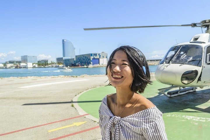 Barcelona Coastline Helicopter Flight with Port Vell Boat Transfer photo 2
