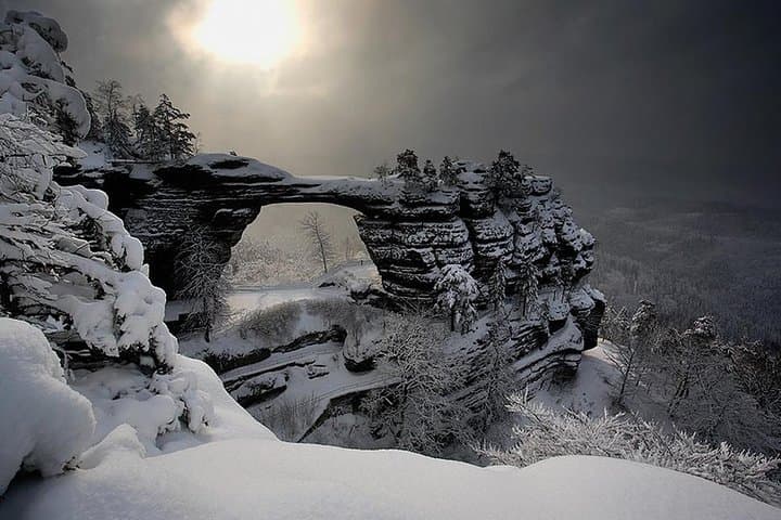Bohemian and Saxon Switzerland Winter Day Trip from Dresden — Bastei Bridge & Pravčická Gate photo 2