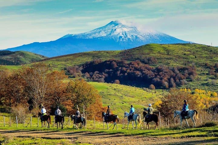Private Horseback Riding on Mount Etna with Traditional Sicilian Lunch photo 2