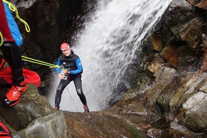 Canyoning at Bruar Falls: Rappels, Slides and Jumps in Perthshire photo 4
