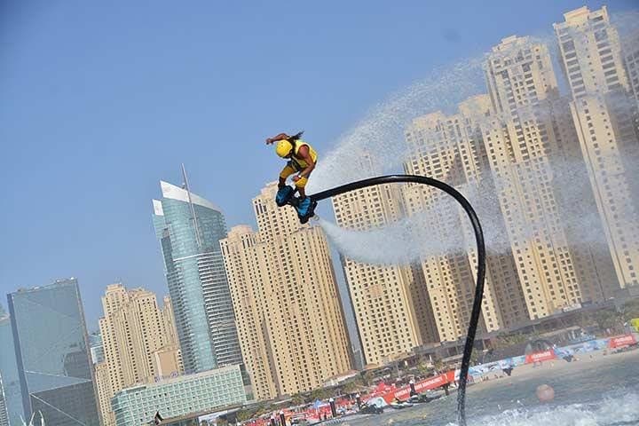 Flyboarding Dubai Marina: Jet-Powered Aerial Thrills Over the Skyline photo 2