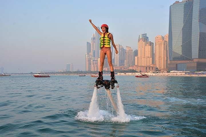 Flyboarding Dubai Marina: Jet-Powered Aerial Thrills Over the Skyline photo 5