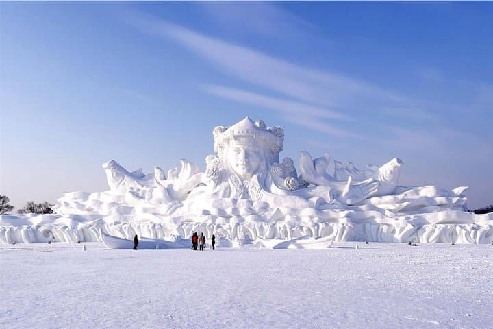 Harbin Sun Island Snow Fair: Small-Group Ice Slides, Snow Tubing & Frozen-Lake Fun