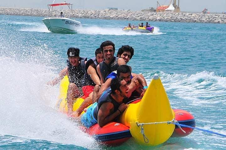 Dubai Marina Inflatable Rides: Banana, Donut & Fly Fish Thrills photo 2