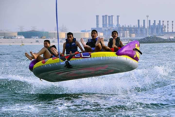 Dubai Marina Inflatable Rides: Banana, Donut & Fly Fish Thrills photo 5