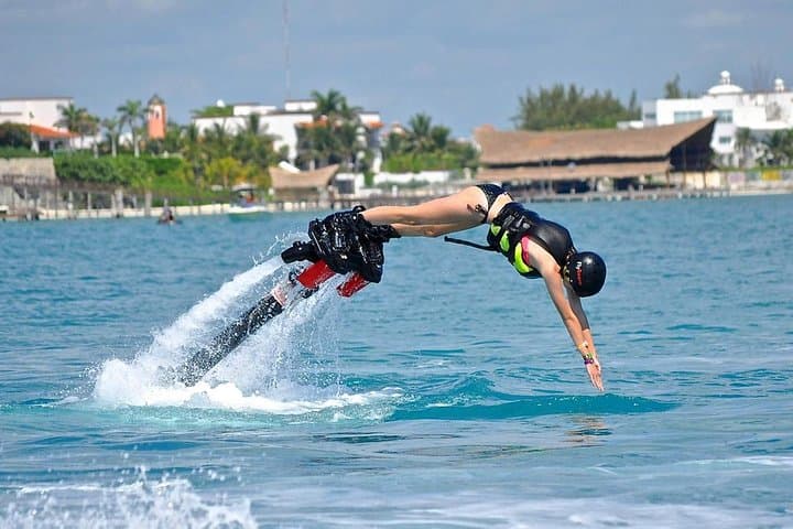 Flyboard Over Nichupté Lagoon: Cancun's Top Water-Sport Thrill