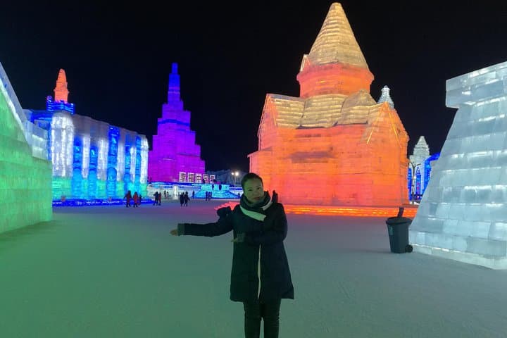 Harbin Ice and Snow World Night Tour — Small-Group Winter Light & Ice Sculpture Experience photo 3