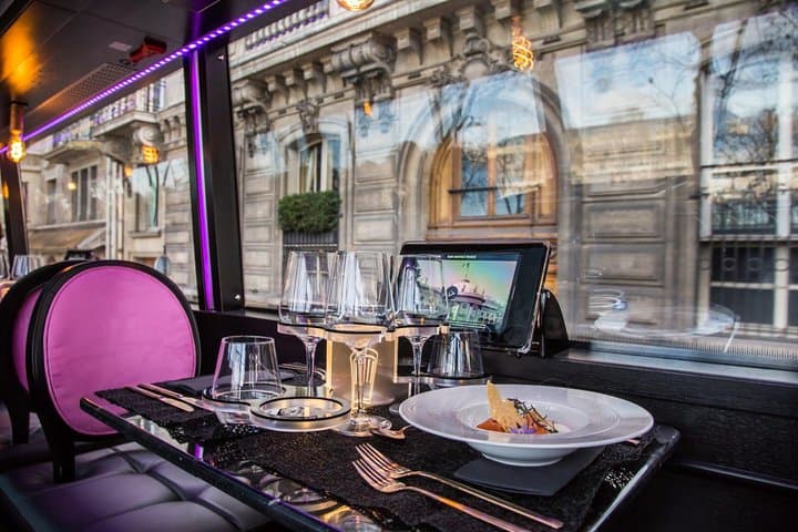 Champs-Élysées Lunch & Champagne: Panoramic Dining Bus Tour in Paris photo 2