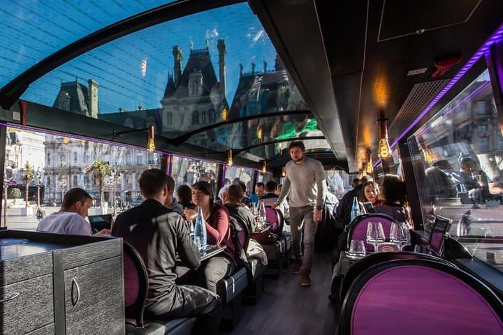 Champs-Élysées Lunch & Champagne: Panoramic Dining Bus Tour in Paris