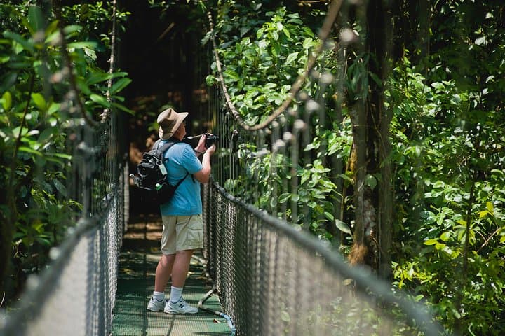 Hanging Bridges Adventure San Luis: Canopy Walk & Wildlife from San José