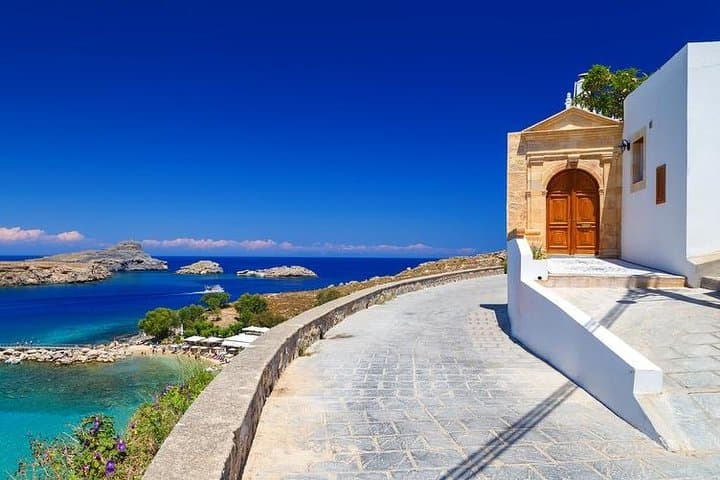East Coast Rhodes Cruise: Antony Quinn, Tsambika & Kallithea Day Trip from Mandraki