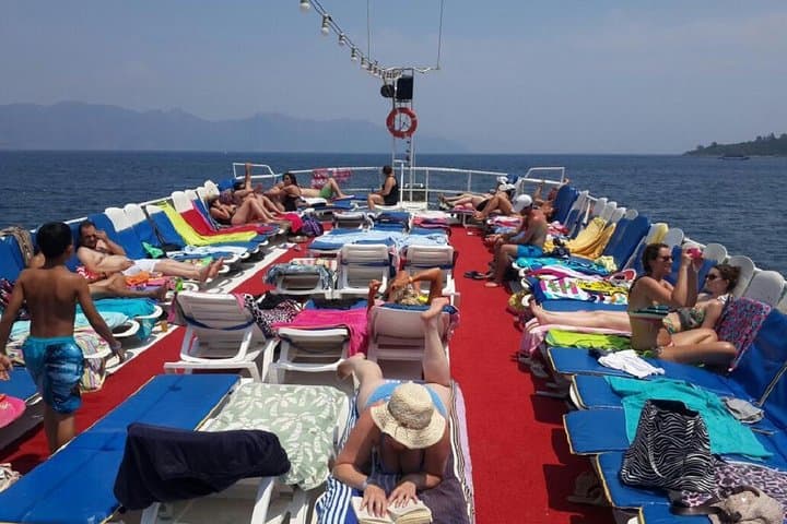 Marmaris All‑Inclusive Boat Trip: Paradise Island, Phosphorus Caves & Turunc in One Day photo 2