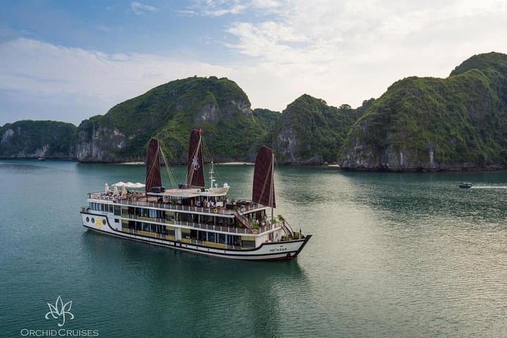 Halong Bay & Lan Ha Bay 2-Day Luxury Overnight Cruise on Orchid