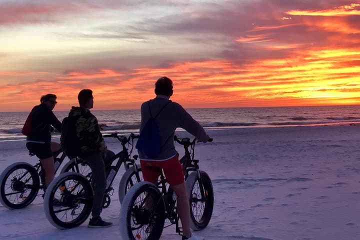 Siesta Key Electric Bike Sunset Tour: Ride America’s Top Beach at Golden Hour