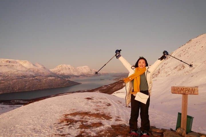 Snowshoeing With a View: Hompan Summit Winter Walk from Tromsø
