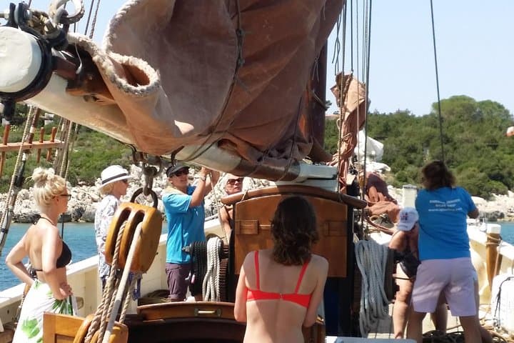 Sail the Tall Ship Andrea Jensen from Alghero: Lunch, Wine & Capo Caccia photo 2