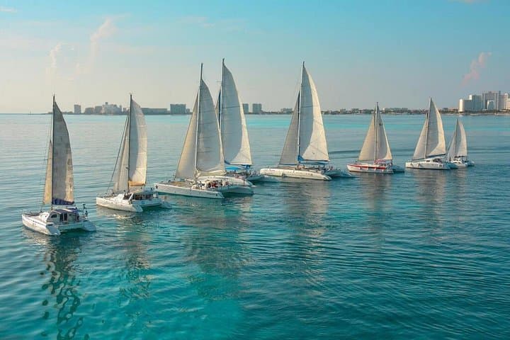 Full-Day Catamaran to Isla Mujeres: Snorkel Reefs, Buffet & Open Bar from Cancún photo 3