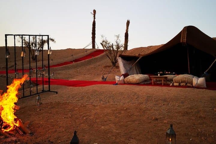 Sunset Camel Ride and Berber Dinner in the Agafay Desert near Marrakech