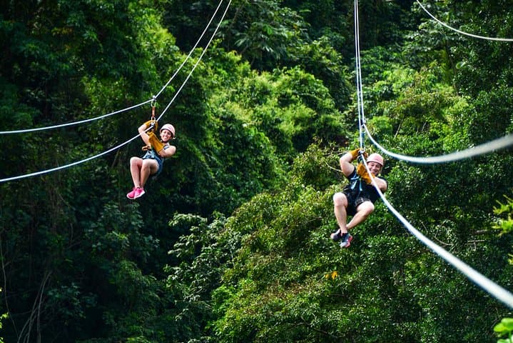 Thrill Through the Treetops: Zip Line Adventure in Punta Cana