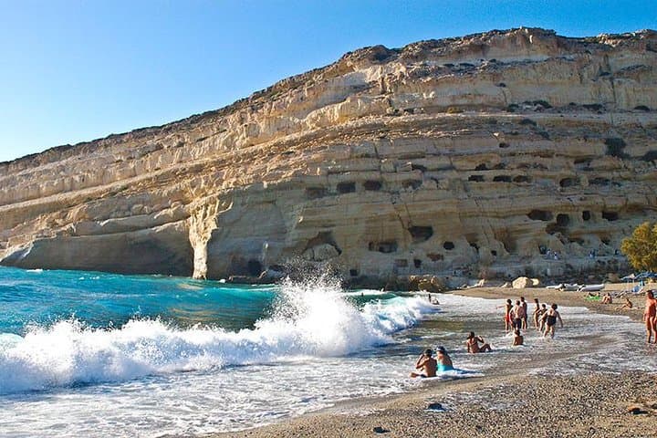 South Crete Day Tour — Matala Beach & Ancient Gortyn from Heraklion