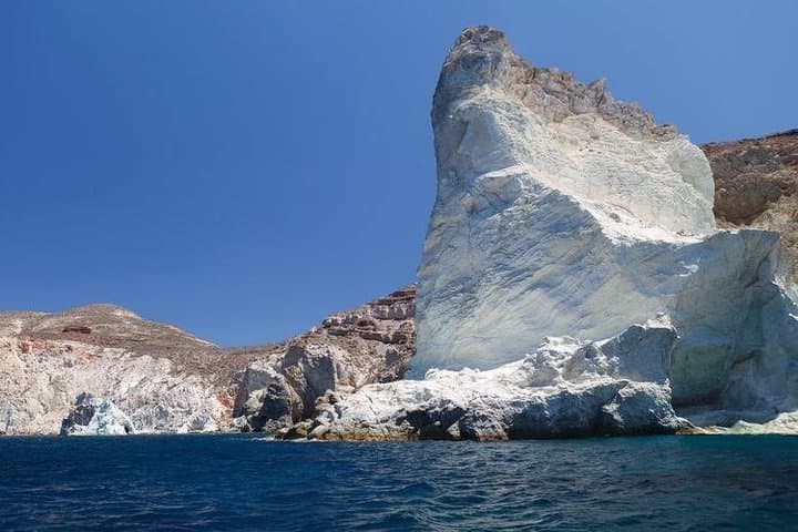 Santorini Private Motor Yacht Cruise: Red Beach, Hot Springs & Caldera Coast photo 2