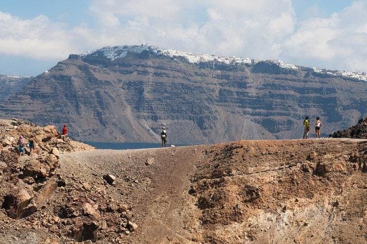Santorini Private Motor Yacht Cruise: Red Beach, Hot Springs & Caldera Coast photo 4