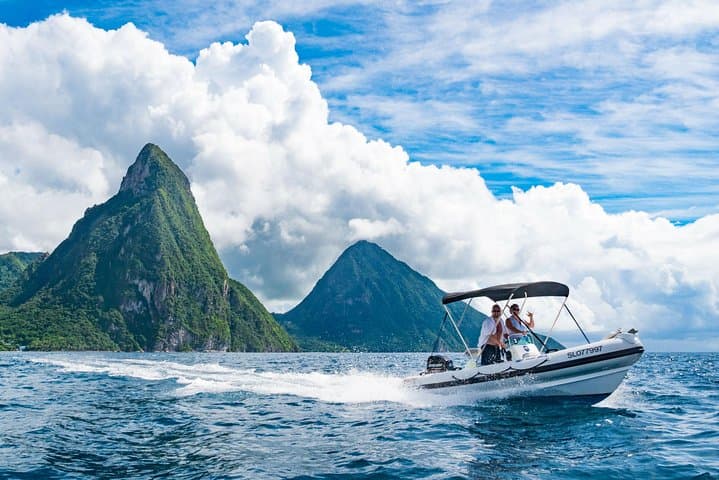 Self-Drive Speedboat and Snorkel — St. Lucia Coastal Experience