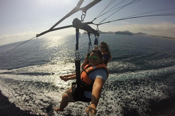 Parasailing in Cabo San Lucas: Soar Above El Arco and Medano Beach photo 4