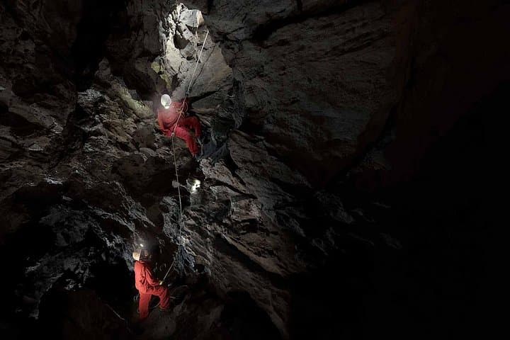 Canmore Caving Adventure Tour at Rat's Nest Cave — 18m Rappel & Tight Squeeze Adventure photo 1