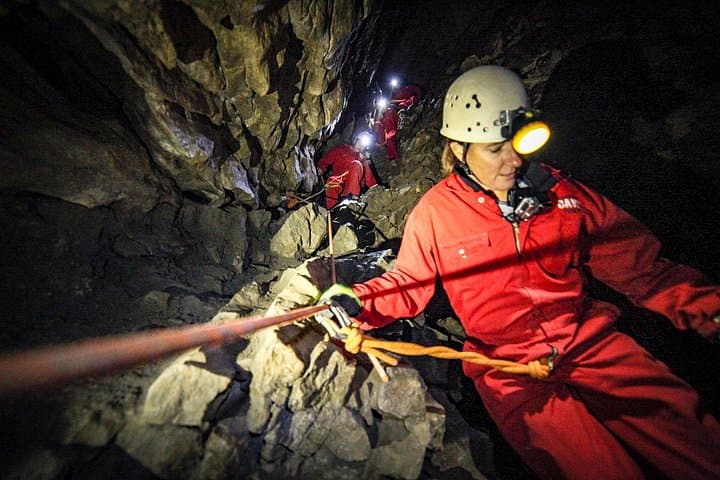 Canmore Caving Adventure Tour at Rat's Nest Cave — 18m Rappel & Tight Squeeze Adventure photo 4