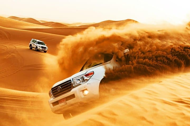 Morning Desert Safari Dubai: Dune Bashing, Camel Rides & Sandboarding