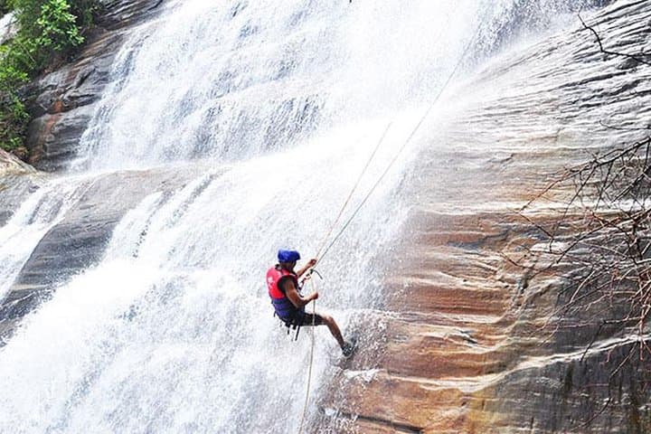 Katarangala Stream Adventure: Slide, Jump and Descend a 100 ft Waterfall in Kitulgala photo 4