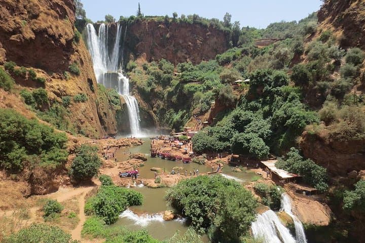 Day Trip to Ouzoud Waterfalls from Marrakech — Olive Groves, Monkeys & Swimming