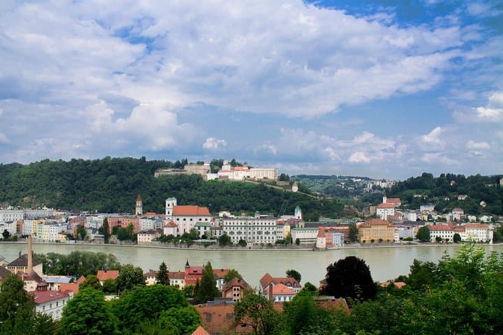 Passau Inn River Stroll: Baroque Views and Three-River Confluence