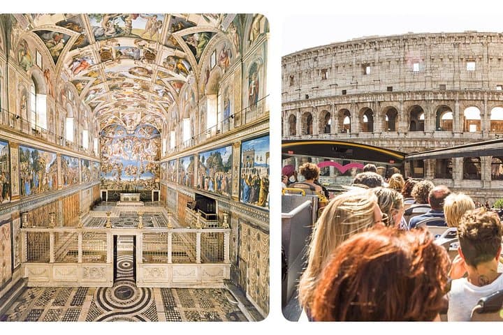 Skip-the-Line Vatican Museums and One-Run Rome Open Bus Combo