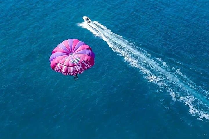 Solo Parasailing Over Sidari: Canal d'Amour Paraglide Experience in Corfu