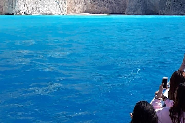 Glass-bottom boat to Navagio Shipwreck Beach and Blue Caves — Zakynthos day cruise photo 4