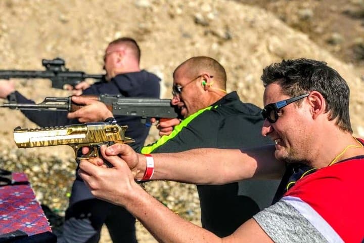 Vegas Desert 4‑Gun Shooting Adventure with Lunch