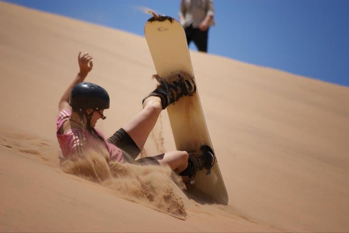 Private Dubai Sandboarding Safari: Dune Bashing, Sandboarding & Camel Ride