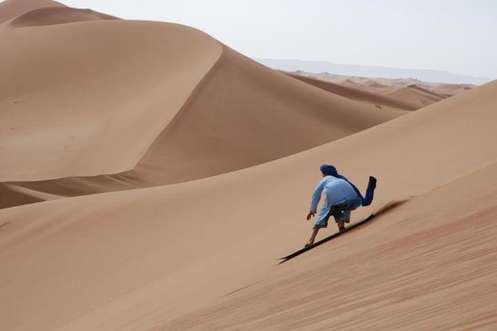 Private Dubai Sandboarding Safari: Dune Bashing, Sandboarding & Camel Ride photo 5