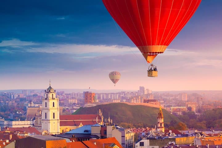 Sunrise Hot Air Balloon Over Vilnius Old Town: Private Flight and Toast photo 1