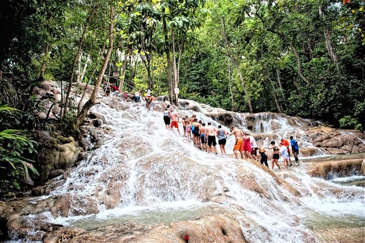 Climb Dunn's River Falls: Ocho Rios Waterfall Climb, Scotchies Lunch & Shopping