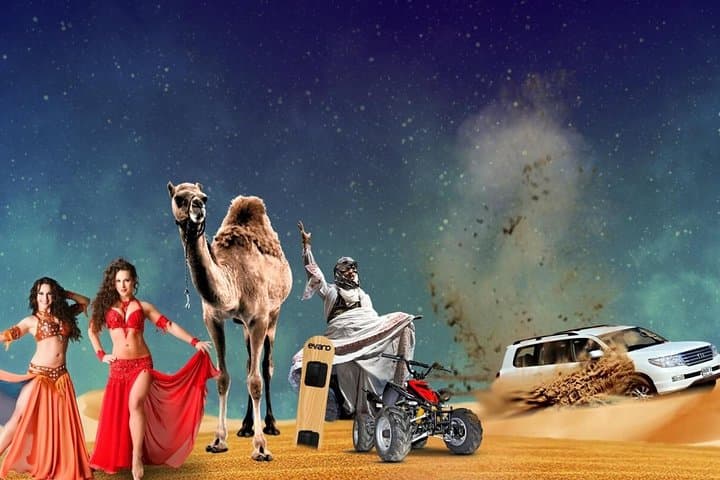 Dubai VIP Desert Safari: Quad Bikes, Dune Bashing & Majlis Dinner at Lehbab
