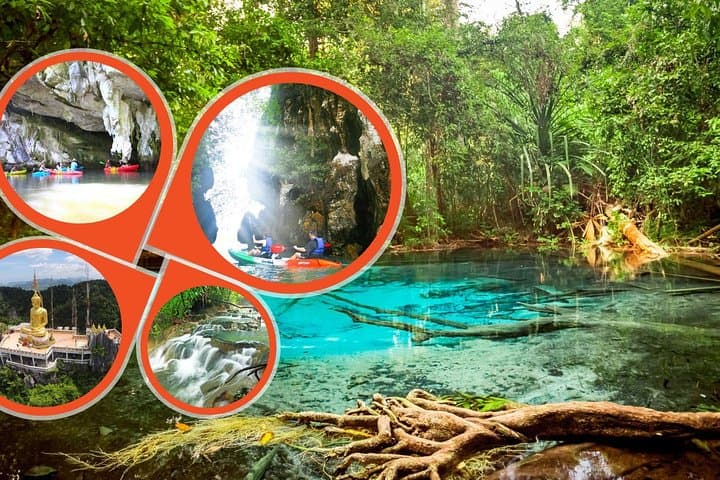 Krabi Jungle Tour & Ao Thalane Kayaking: Emerald Pool, Hot Springs and Mangrove Canyons