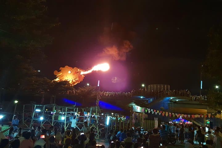 Da Nang Nightlife Tour: Marble Mountains, Lady Buddha & Dragon Bridge Fire Show photo 3